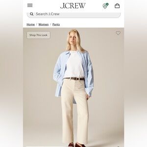 Slim-wide pant in corduroy